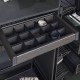 Starax S-6717-А полиця з ячейками бокового кріплення в секцію 800мм (760-790х475х100) антрацит