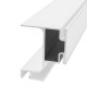 Профіль Gola Ferro Fiori  type L з LED, вертикальний бічний L-5400мм, білий