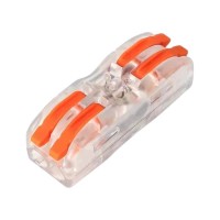 Конектор для Led-стрічки клемник прозорий прохідний 2+2 WT-F422