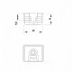 Стяжка Mfix пластик 18мм коричнева +дюбель MULLER