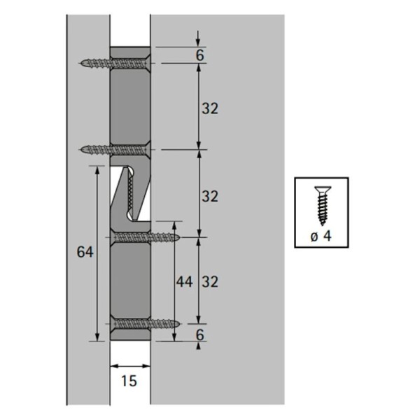 Затискний з'єднувач Multi Clip (1009684) Hettich