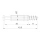 Дюбель під стяжку Rastex DU 232T D-5 L-30 (9047644) Hettich