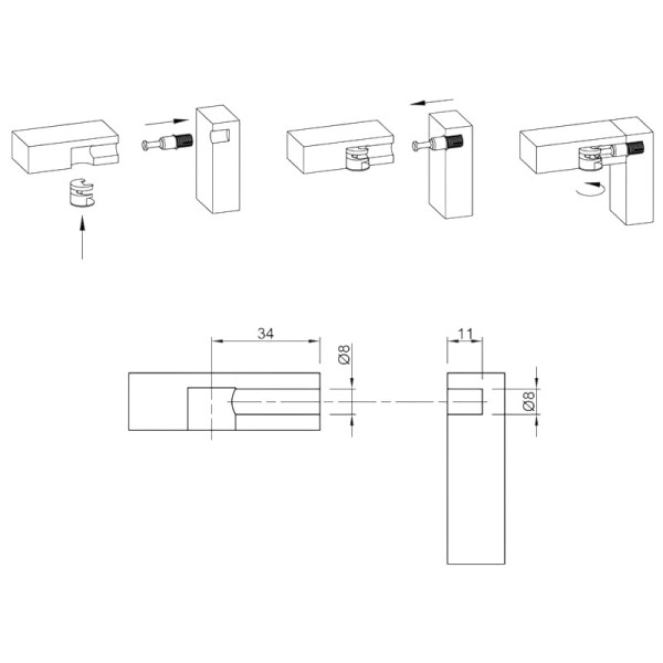 Дюбель швидкого монтажу під Rastex DU 325 (9046182) Hettich