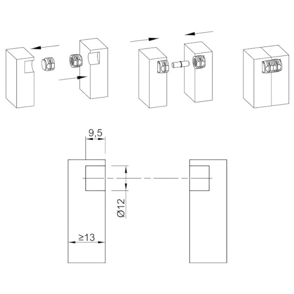 Стяжка Everfix (1067695) Hettich