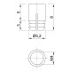 Муфта М4 D = 5,2 L = 8 латунь, Permo