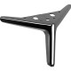 Ніжка меблева GIFF JUSTINE h-120мм чорний нікель глянець