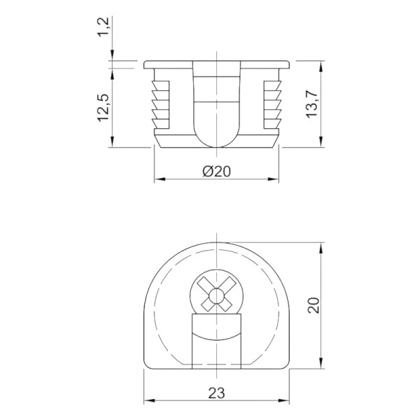 Стяжка Raffiks VB 35/16 чорна, Hettich
