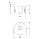 Стяжка Raffiks VB 35/18 чорна, Hettich