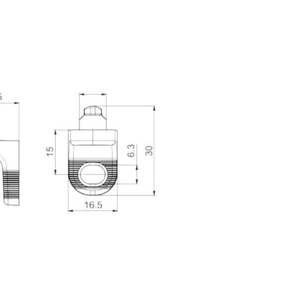 Стяжка кріплення ДВП RV3/HDF коричнева, Hettich