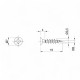 Стяжка кріплення ДВП RV8/HDF біле, Hettich