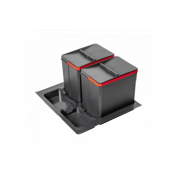 Відро для сміття, сегрегатор AxiSpace 600 2х15л (глибина 500мм), GTV