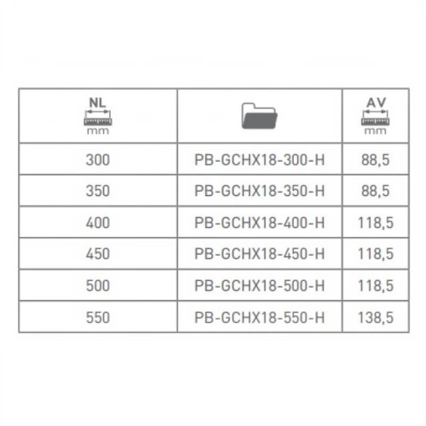 Направляючі прихованого монтажу частковий вис з дотягом (16-18мм) L=450 (35 кг) MODERN SLIDE 3D, GTV