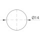 Заглушка до конф с/к (50 шт) дуб сонома 4763