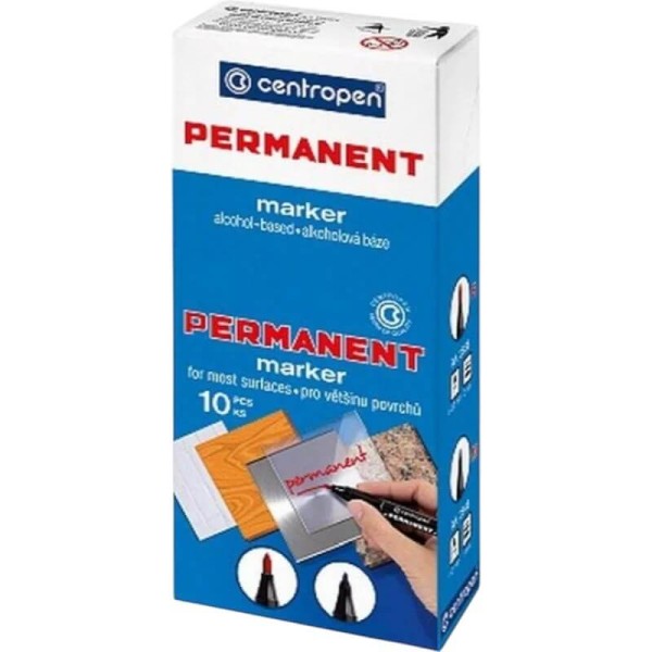 Маркер чорний 1,0мм PERMANENT тонкий