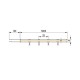 Світлодіодна LED стрічка COB 320 LEDs/м, 24V, 12W/м, IP20, денне світло,5м, Lumine