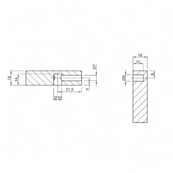 Стяжка корпус Housing d=10 L=14 12, PERMO