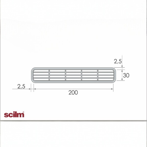 Вентиляційна решітка SCILM Н-35мм