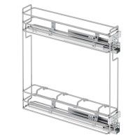 Карго STARAX S-2209 L 150/2 (S-2422-C) часткове висування тандем BLUM, бокове кріплення, хром