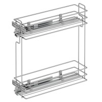 Карго STARAX S-2210 L 200/2 (S-2426-C) часткове висування тандем BLUM, бокове кріплення, хром