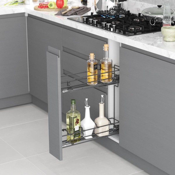 Карго STARAX S-2219 L 150/2 (S-2414-C) повного висування тандем BLUM, бокове кріплення, хром