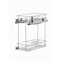 Карго VIBO 300/2 дворівневе з відсіком для пляшок з дотягувачем (направляючі ЧАСТКОВОГО висуву)