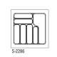 Лоток STARAX білий 550мм (490х490)