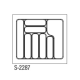 Лоток STARAX білий 600мм (540х490)
