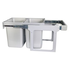 Відро для сміття, смітник "WIDDER" 2х16л сірий, MULLER