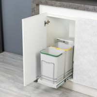 Відро для сміття, смітник висувний S-2392G 2х12л, STARAX