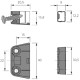 Стяжка трапецевидна TZ 4 TD, біла (13104) Hettich