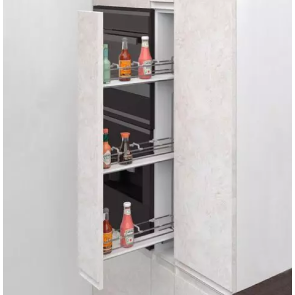 Starax S-2917-А галерея висувна з дотягом 150 (106х450х920) ліва, антрацит