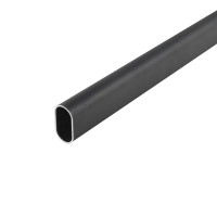 Штанга овальна 30х15 L=3,0м чорна структура IDEA