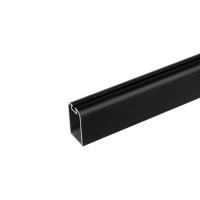 Штанга гардеробна овальна SLIDER L=3,0м чорний мат, GIFF