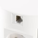 Подовжувач висувний COMFORT PLUS d-120мм 4 розетки SCHUKO 2хUSB/ 2.4A/ 2хRJ45/WC 5W білий, GTV