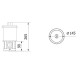 Подовжувач висувний COMFORT PLUS d-120мм 4 розетки SCHUKO 2хUSB/ 2.4A/ 2хRJ45/WC 5W білий, GTV