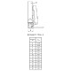 Петля Hettich Clip-on, 95°,Intermat 9936, накладна, для алюмінієвого профілю, нікель (9155233)