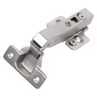 Петля Clip-On, з дотягувачем, кутова 45°, нікель, 3D Muller Profi Line