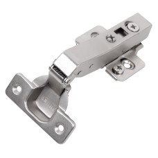 Петля Clip-On, з дотягувачем, кутова 45°, нікель, 3D Muller Profi Line