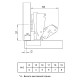 Петля  Slide-On, з пружиною, трансформер 165°, нікель, Muller