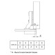 Петля для скла d-26 1/2 з кришкою хром (97524+97532) MULLER