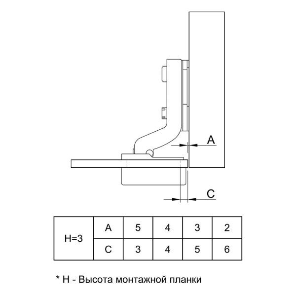Петля для скла d-26 внутрішня з кришкою чорна (97525+97533) MULLER