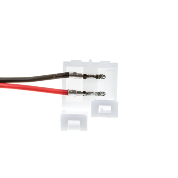 Конектор для Led-стрічки № 5 зєднувач 8мм провід +2 затискача