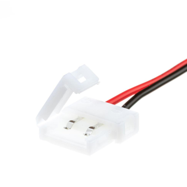 Конектор для Led-стрічки № 5 зєднувач 8мм провід +2 затискача