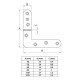 Кутник 2-60 жовтий оцинкований Amig