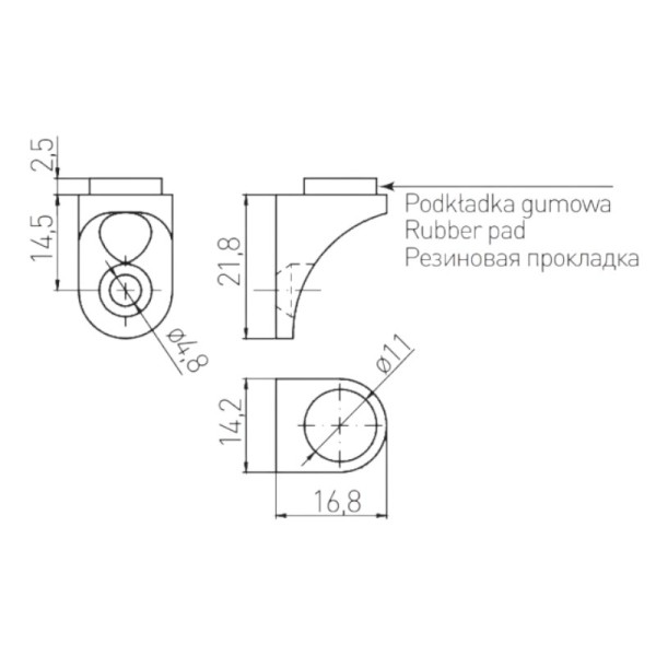 Полицетримач на вкрут PP-GL-CGP-01 (сакура), GTV