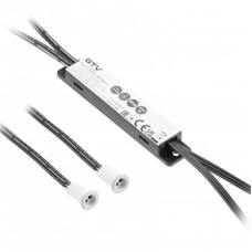 Вимикач сенсорний безконтактний AE-WBE2-10 з двома датчиками MICRO,12V/24V, 36W/72W, білий GTV