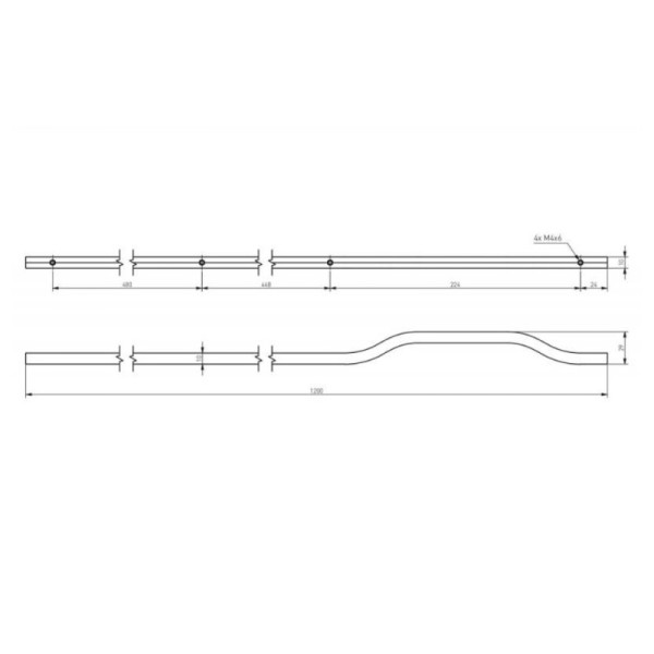 Ручка GTV UA-GRAVEL-1200-10М