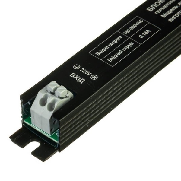 Блок живлення AVT SLIM PROF 18W, IP20, 12V, 1,5А з клемою