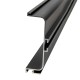 Профіль Gola Ferro Fiori  type C з LED, горизонтальний  L-4100мм, чорний браш