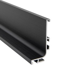 Профіль Gola Ferro Fiori  type L з LED, горизонтальний  L-4100мм, чорний